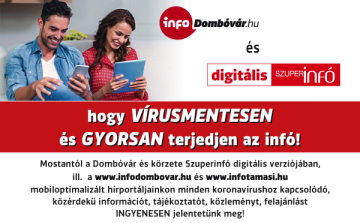 Infodombóvár és digitális Szuperinfó - most online visszük házhoz az infót!